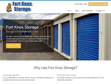 Tablet Screenshot of fortsmithstorageunits.com